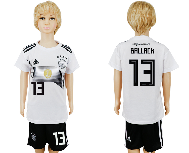 2018 maillot pour enfants GERMANY CHIRLDREN #13 BALLACK